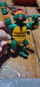 TMNT 1989 Wacky Action Michaelangelo Ninja Turtle Mirage Studios Playmate Toys  - Bild 1 von 9