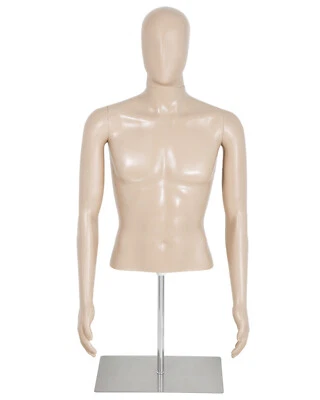FDW Male Mannequin Torso Dress Form Sewing Manikin 42-59 Inch Height Adjustable