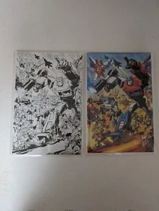 Cómics de imagen de boceto de Transformers #9 (2024) Howard en blanco y negro portada A y G  - Imagen 1 de 6