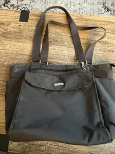 Baggallini Everyday Travel Ultimate Tote Shoulder Carryall Gray Nylon Purse Bag - Picture 1 of 5