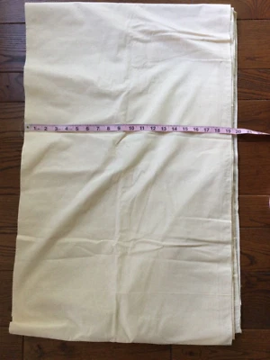 Vintage Cotton Unbleached Muslin Fabric 38"x248" (6+yd) Quilting, Crafts - Image 1 of 2