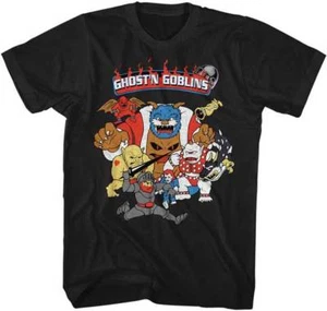 Ghost'n Goblins Capcom Video Game Goblins & Arthur Men's T Shirt - Picture 1 of 3
