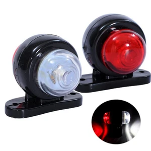 2x LED Clearance Light Side Marker White Red Indicator Truck Trailer Lamp 12/24V - Picture 1 of 8