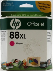 Tinta magenta para impresora HP Office Jet 88XL caducada noviembre 2010 cartucho sellado - Imagen 1 de 7