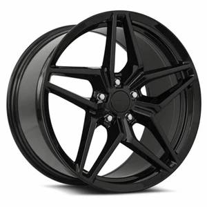 19x8.5 MRR M755 5x120 +38 Gloss Black Wheels (Set of 4) - Picture 1 of 3