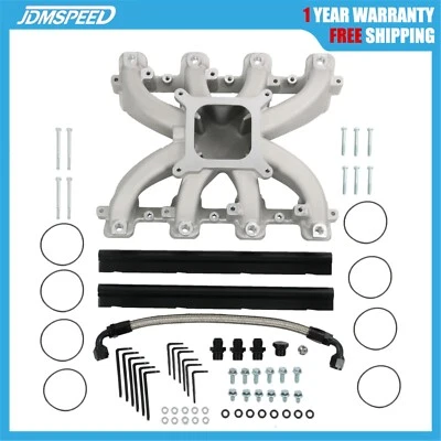 Colector de admisión 300-137 para GM Gen LS1/LS2/LS6 plano único con rieles de combustible EFI Foto 1 de 4