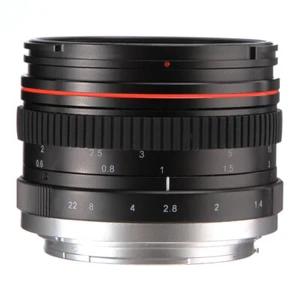 NEW 50mm f/1.4 Fixed Focus Manual Full-frame Lens for EF-M mirrorless CAMERA - Picture 1 of 6