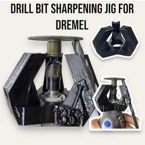 Dremel Drill Bit Sharpener Guide for Dremel Rotary 3 Angles (90°, 118° & 135°)