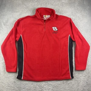 Winners Circle Dale Earnhardt Jr Jacket Mens Large Red Budweiser NASCAR 1/4 Zip - Picture 1 of 14
