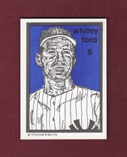#5 WHITEY FORD, Yankees | BASEBALL GREATS 1984-88 O'Connell&Son Ink ~ LE/2,000