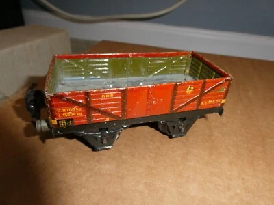 Vintage O Scale Metal Hornby AB 17.5.48 Low Side Freight Car 5" Long - Image 1 of 2
