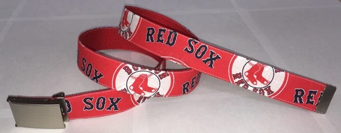 Boston Red Sox BELT & Buckle Baseball Fan Game Gear Team Pro MLB Apparel Shop MA Cover