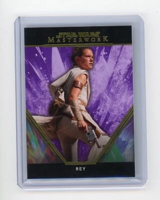 2024 Topps Star Wars Masterwork REY Base Purple #d 45/50 - Image 1 of 2