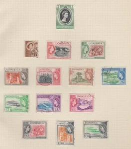 DOMINICA 142-156 Queen Eliz. set used 1954 - Picture 1 of 1