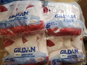 60pair Socks Shoe Size 6-11.5 White Red Childs Kids Irregular Bulk Lot - Picture 1 of 5