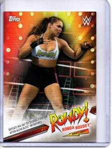 2019 TOPPS #15 WWE RONDA ROUSEY SPOTLIGHT - Imagen 1 de 2