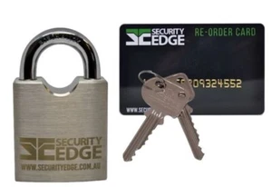 Candado Security Edge 55mm - 2 llaves - Candado de alta seguridad - Tarjeta de reorden - Imagen 1 de 5