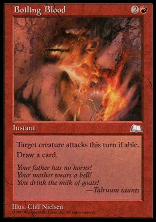 Boiling Blood - Medium Play MTG Weatherlight - Image 1 of 1