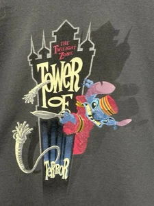 DS VINTAGE DISNEY STITCH TOWER OF TERROR T-SHIRT aus ITALIEN! Seltene Größe L (Kinder) - Bild 1 von 5