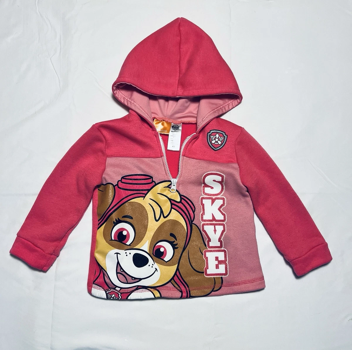 Sweat à Capuche Paw Patrol Pour Fille - Fermeture éclair, Imprimé Pat' Patrouille - Gris, 93% Coton - United Labels