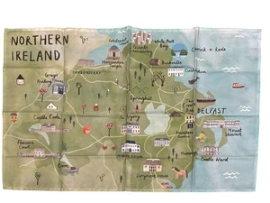 NIP TEA TOWEL NORTHERN IRELAND organic cotton TT-25 - Picture 1 of 7