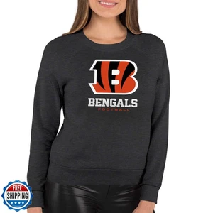 Team Fan Apparel Women's NFL Ultimate Fan Logo Slouchy Crewneck -Tagless Flee - Picture 1 of 5