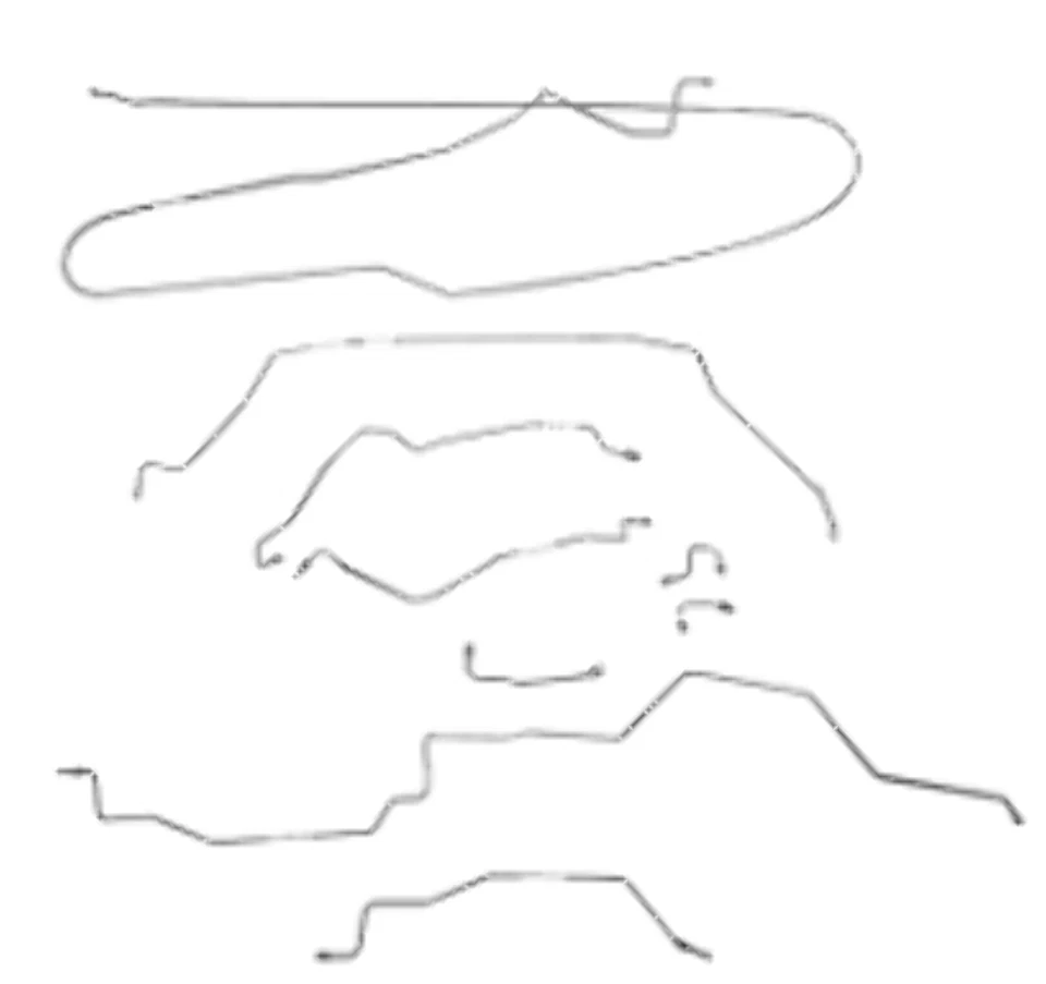 Brake Line Kit Fits Dodge Ram 1500 1994-1997 2WD LongBed ExtCab RWABS-CBK0132OM - Изображение 1 из 4