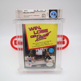 NES Nintendo WIN, LOSE or DRAW - WATA GRADED 9.6 A+ NEW Factory Sealed + H-Seam!