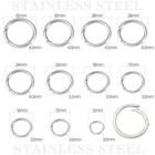 STAINLESS STEEL SPRING RING CLASP Spring Gate Rings O Rings Push Gate Snap Hook