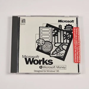 Microsoft Works & Money Productivity Pack Designed for Windows 95 CD DISC ONLY - Picture 1 of 2