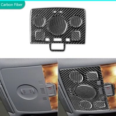 6Pcs Roof Reading Light Panel Cover Carbon Fiber Trim For Audi A3 S3 8P 2006-07 - Изображение 1 из 4