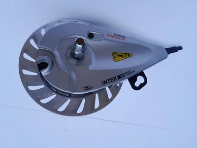 Shimano front hub HBIM40 with Nexus BR-C3010F roller brake & lever. - Image 1 of 4