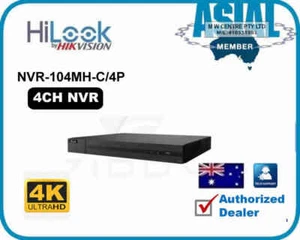 HILOOK camera system 4CH 4 Channel NVR NVR-104MH-C/4P NO HDD - Picture 1 of 3