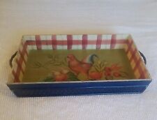 Vtg Tracy Porter Stonehouse Collection Hand-Painted Rooster Serving Tray  READ
