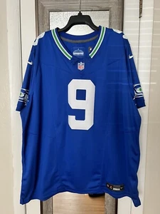 Seattle Seahawks Kenneth Walker III #9 Nike Royal Throwback Official Game Jersey - Picture 1 of 7