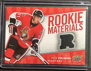 2007-08 Upper Deck Rookie Materials Jersey #RM-NF Nick Foligno