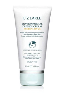 LIZ EARLE ENVIRONMENTAL DEFENCE SUNCREAM MINERAL SPF 25 50ML NEW - Picture 1 of 3