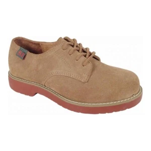 CHILDRENS YOUTH SCHOOL ISSUE SEMESTER TAN BUC SUEDE LEATHER SHOES (New In Box) - Picture 1 of 8
