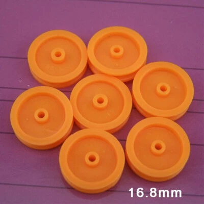 Φ16.8mm Kunststoff Riemenscheibe Umlenkrollen Rad 1,95mm Loch für 2mm Motorwelle - Bild 1 von 4