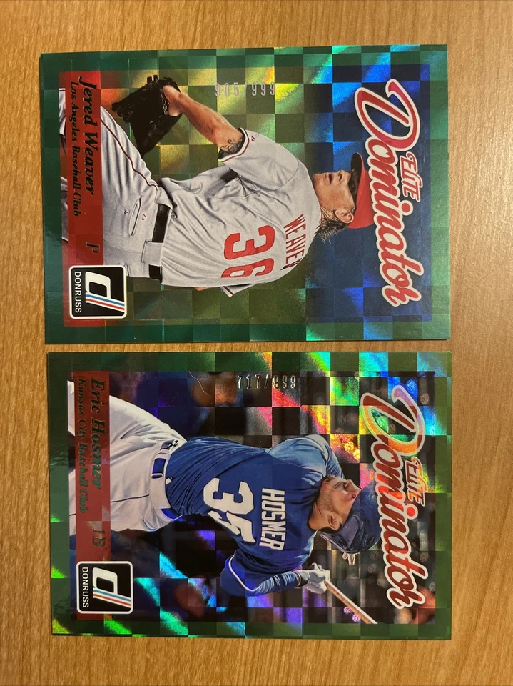 2014 Donruss Elite Dominator /999 #1 Jered Weaver & 9 Eric Hosmer — 第 1/4 张图片