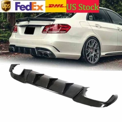 Carbon Fiber Rear Bumper Diffuser For Mercedes Benz E Class W212 E63 AMG 13-15 - Image 1 of 4