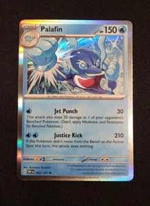 JCC Pokémon, Palafin, llamas de obsidiana #62, holo raro, casi como nuevo - Imagen 1 de 2