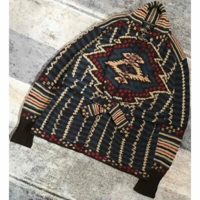 Vintage Double RL RRL Ralph Lauren Native Cardigan Jacket Size L (US M) USED - Image 1 of 4