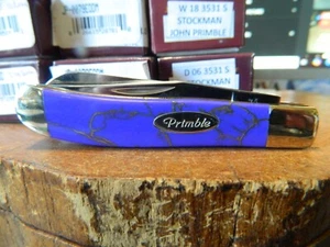 JOHN PRIMBLE KNIVES,- 3 1/2" MINI TRAPPER PURPLE MATRIX SCALES LOOK AWESOME - Picture 1 of 20