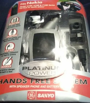 NOKIA RAPID CAR CHARGER & HANDS FREE KIT ACCESSORY 5100 6100 7100 NEW SANYO  - Image 1 of 2
