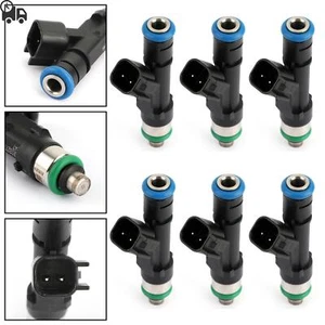 Set(6) Fuel Injectors For 2004-2010 Dakota 3.7 0280158020 53032701AA D1 - Picture 1 of 11