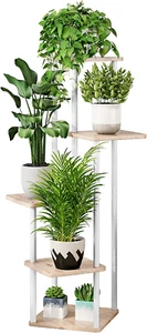 Plant Stand 5 Tier Indoor Metal Flower Shelf for Multiple Plants Corner Tall Flo - Picture 1 of 6