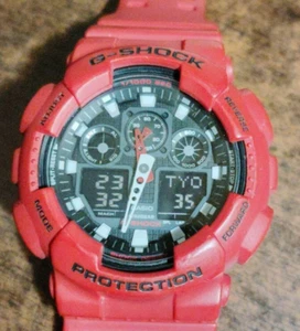 CASIO G-SHOCK GA-100B Wristwatch Authentic Works Men - Picture 1 of 9