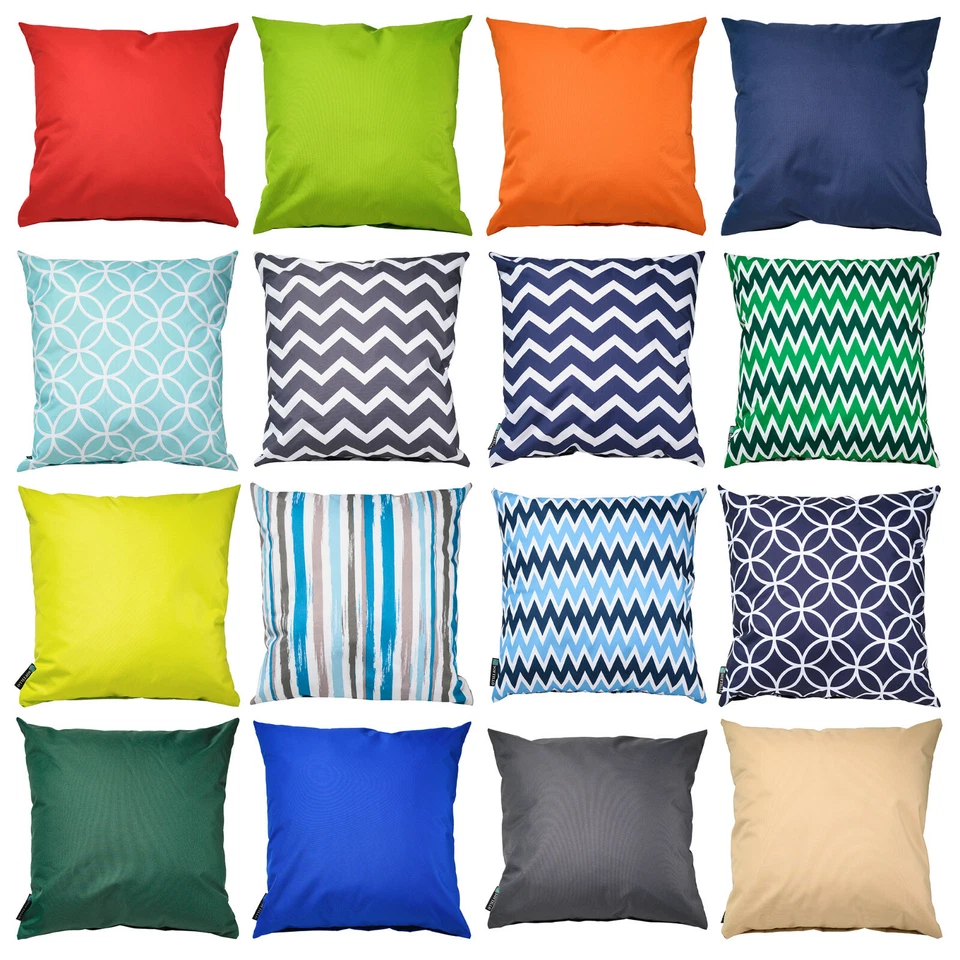 SOFTILLO Waterproof Outdoor Scatter Cushion Pad Filled 18”(45cm) Seat Bench Garden Pillow