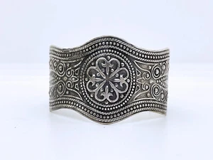 ANTIQUE Caucasian or Austro Hungarian Silver Wrist Bracelet - Men's Unisex - Picture 1 of 11